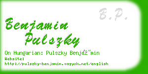 benjamin pulszky business card